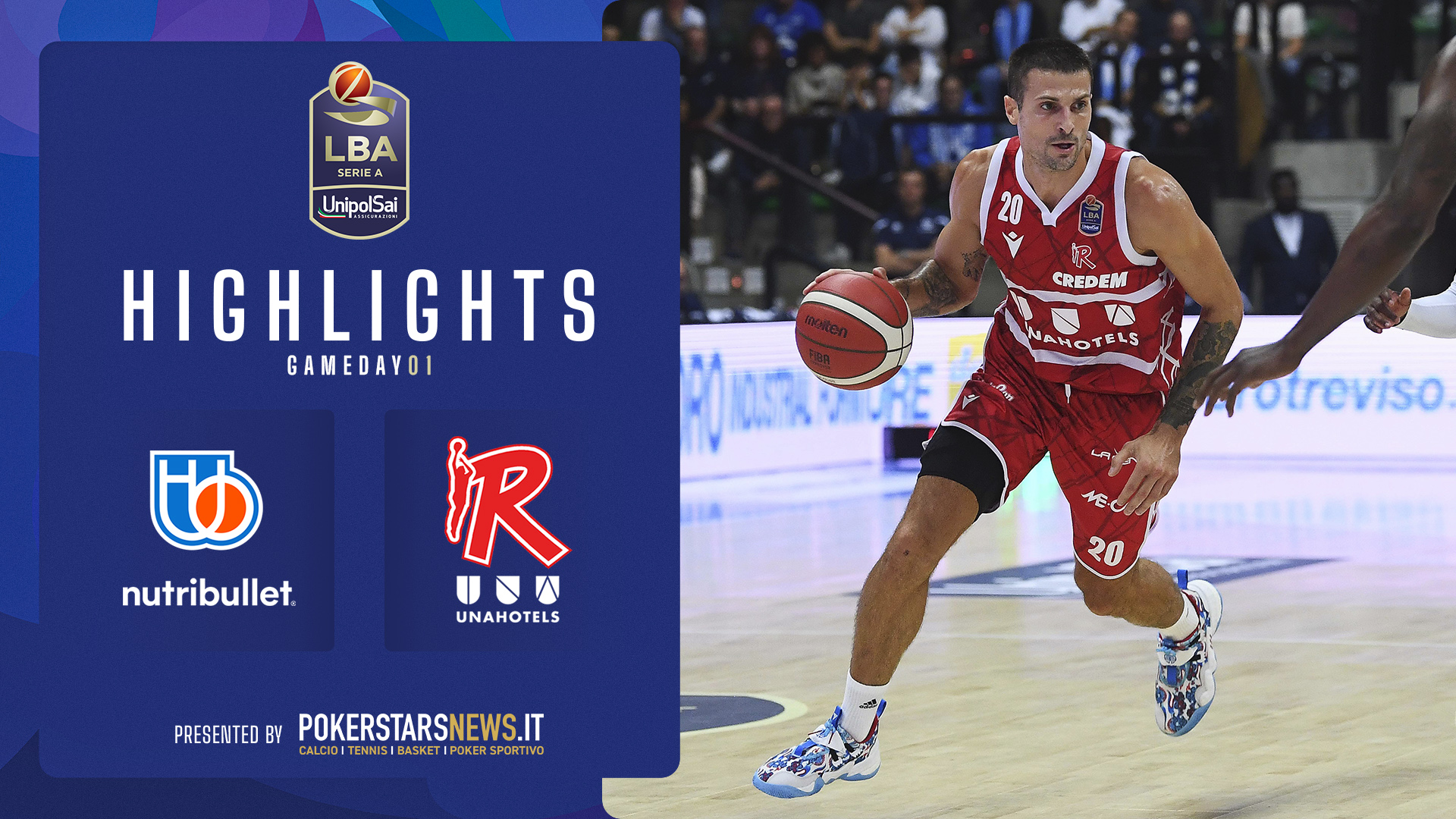 immagine - NutriBullet Treviso Basket - UNAHOTELS Reggio Emilia