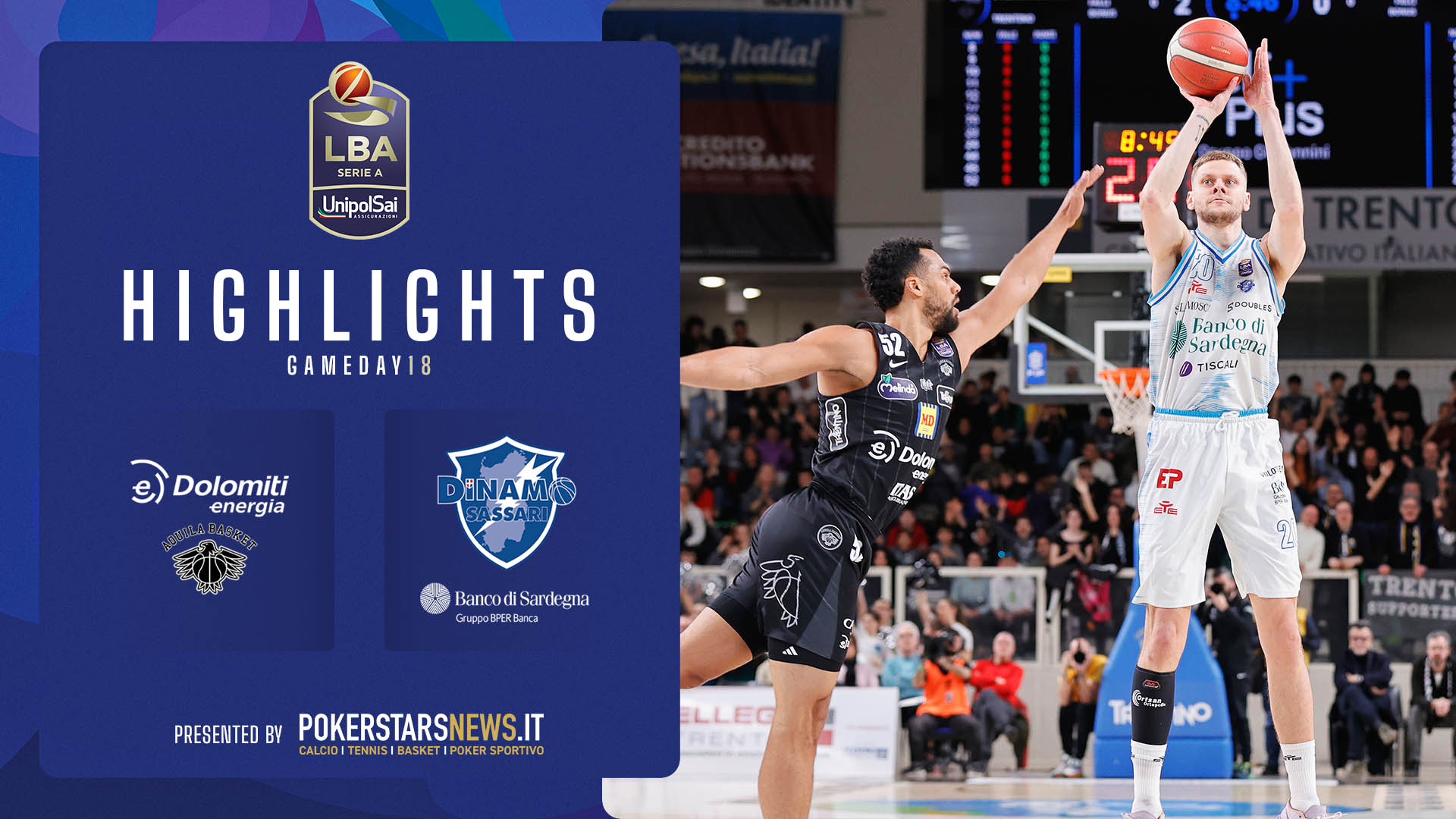 LBA | Video - Dolomiti Energia Trentino - Banco di Sardegna Sassari
