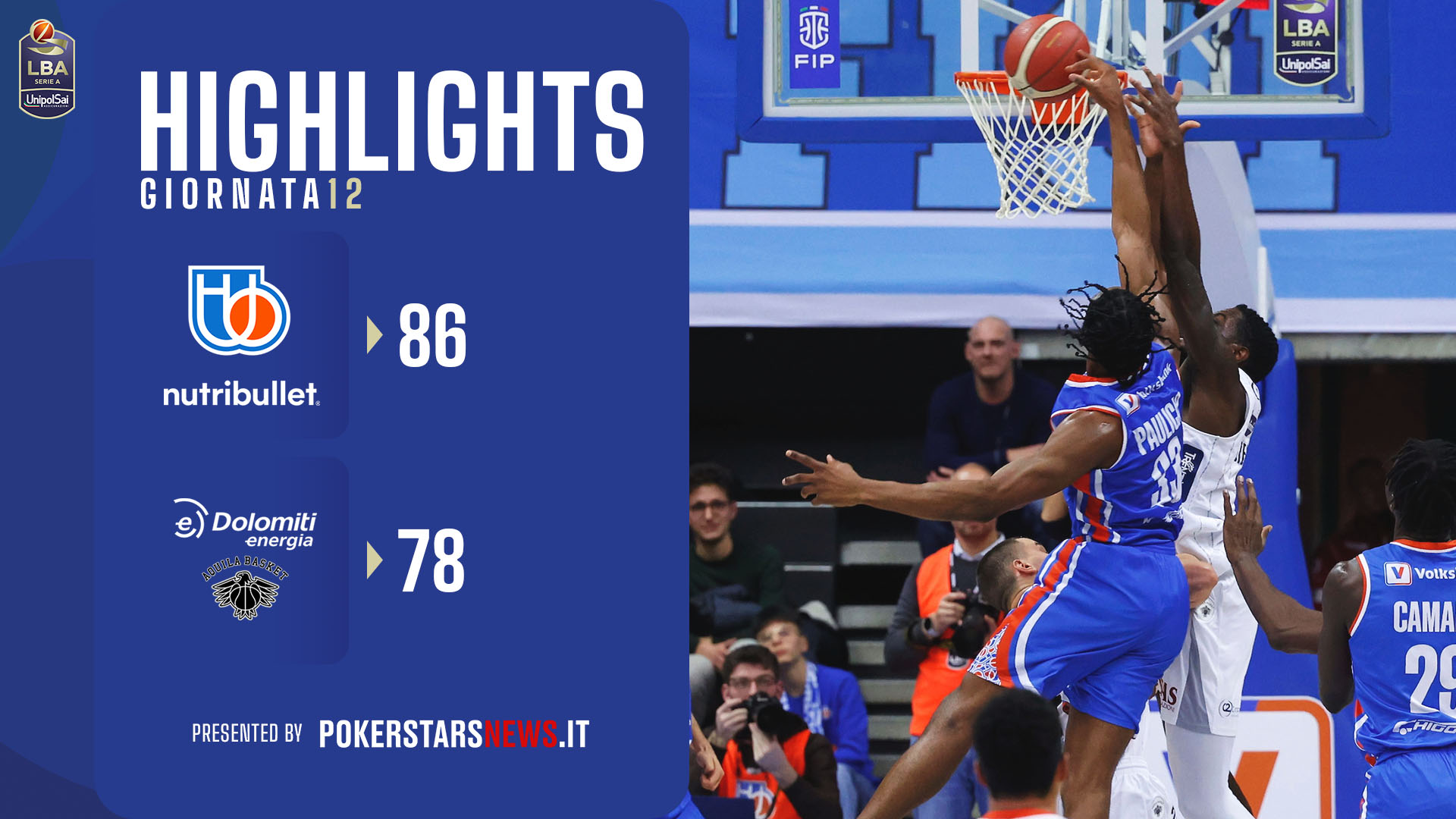 LBA | Video - NutriBullet Treviso Basket - Dolomiti Energia Trentino