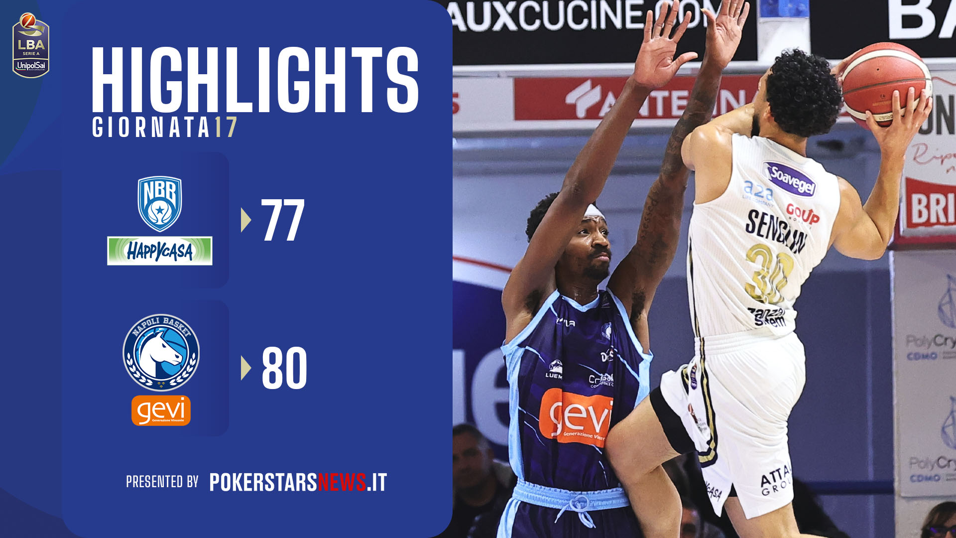 Happy Casa Brindisi – Generazione Vincente Napoli Basket