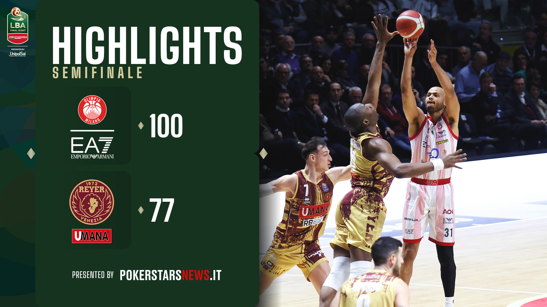 immagine - EA7 Emporio Armani Milano - Umana Reyer Venezia