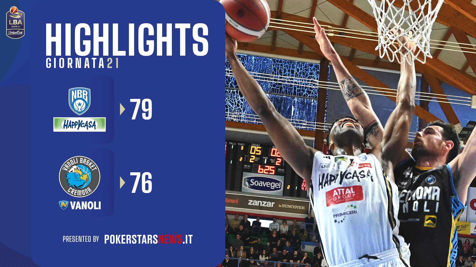 Happy Casa Brindisi – Vanoli Basket Cremona